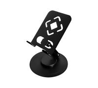 Uitndvyte Aluminum Metal Tablet Stand Rack With 360 Degree Rotating Base Adjustable Suitable For Video Conferencing Watching Movie