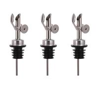 Uitndvyte Auto Closing Oil Pour Spouts Nonrust Steel Liquor Bottles Dispenser for Kitchens Pubs Drip Proof Design Automatic Wine Pourer Nonrust Steel