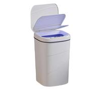 Uitndvyte Automatic Waste Container 14L Capacity with Midnightblue Light Twist Lid Plan Three Approaches for Kitchen Bathroom Sitting Room Midnightblue Light Wastebasket