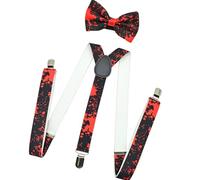 Uitndvyte Blood Dirty Tie Garter Tricycle Men's Horror Costume Added Easy Wear Permanent Polyester Halloween Party Halloween Blood Bow Decider