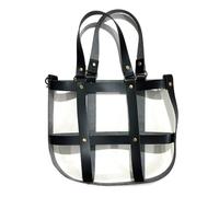 Uitndvyte Braided PU Leather Look Bag Exterior Removable Organizers Insert with Comfortable Wide Strap for Customizable Outfit Matching Quaint PU Crossbody Purse