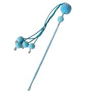 Uitndvyte Cats Interactive Stick Toy Cute Tassels Wand With Small Bells Artificial Colorful Playing Teaser Chasing Replacement For Indoor