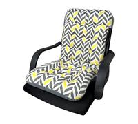 Uitndvyte Comfortable Polyester Filled High Back Chair Cushions For Sun Loungers And Recliners NonSlip Design For Secure Elastics Straps Chair Pad