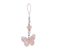 [Uitndvyte] Cute Sweet Butterfly Bead Pendant Phone Strap Pocket Keychain Strap Backpack Charm Car Key Decoration Chain Bag Pendant Charm Decoration, Oh!, One size