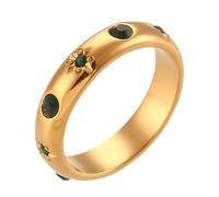 [Uitndvyte] Delicate Ring Eye Catch Metal Ring Hand Jewelry for Enhancing Your Daily or Party Look