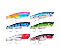 Uitndvyte Double Hook Slow Sinking Artificial Baits with Flexible Tail Realistic Swimming Lures for Enhances Catching Rate Multiple Layer Water Fishing Baits