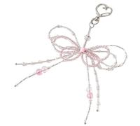 Uitndvyte Elegant Keychain Pendant Chain Strap Fashion Cellphone Rope Telephone Lanyard Jewelry With Butterfly Detail