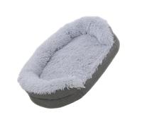 Uitndvyte Furry Plush Dog Couch Extra Large AntiSlip Base Soft Warm Bedding Rest Sofa Bed for Cold Weather Indoor Pet Sleep Nonslip Dog Bed