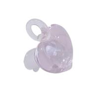 [Uitndvyte] Glass Wing Heart Necklace Pendant Multi Function Decorative Jewelry Charm Keychain Chain Decoration