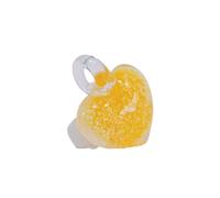 [Uitndvyte] Glass Wing Heart Necklace Pendant Multi Function Decorative Jewelry Charm Keychain Chain Decoration