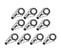 Uitndvyte High Carbon Steel Fishing Rod Tip Rod Guide Tip Repair Line Rings for Both Freshwater and Saltwater Line Frictions Reducers