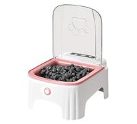 Uitndvyte Large Capacity Automatic Feeder Featuring Timed Schedule Sensors Lid Freshness Pet Food Storage and Easy Cleaning Big Capacity