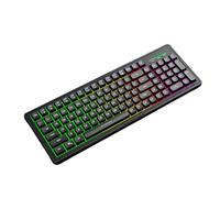 Uitndvyte Mechanical Feel Keyboard Corded Color Backlit Ergonomic Spill Resistant Durability for PC Gaming Typing Gaming Keyboard for PC