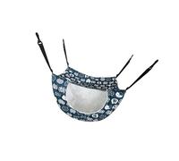 Uitndvyte Multi-Function Cats Lounger Washable Fabric Hammock with Adjustable Straps for Indoor & Cage Use Hanging Hammock Resting Place Lounger