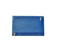 [Uitndvyte] Travel Passport Wallet Secure Zipper Soft PU Leather Design Multiple Card Pockets Compact Size for Airport Global Adventure Travel Wallet Zipper Closure, blue (dark)