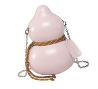 Uitndvyte Unique Gourd Shaped Crossbody Shoulder Bag Fashionable and Practical Evening Purse Satchel with Chain Strap for Women Women's Fashion Accessory