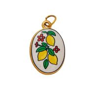 Uitndvyte Unique Oval Shaped Pendant with Detailed Floral Motifs Jewelry Component for Creations Modern Traditional Pendant Design