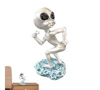Uitseld Alien Garden Decor Figurine Creative Resin Unique Funny Desk Decor