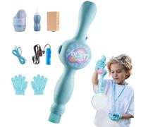 Uitseld Bubble Wand Machine,Lighting Kids Bubble Maker Machine | Stylish Creative Electric Blower with Vibrant Effects for Boys Girls Parties Favors Garden Pool