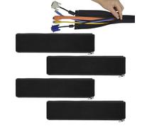 Uitseld Cable Sleeves | 15-Inch Management Organizer | TV Cable Wrap Wire Storage Sleeve,for Office Home Desk Kitchen Bedroom Floor Garage Computer TV Audio Video Entertainment Center
