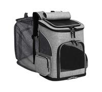 Uitseld Cat Travel Carrier - Portable Expandable Soft-Sided Puppy Carrier - Pet Pouch for Daily Grooming Nail Trimming Walking Flight Camping Transportation Vet