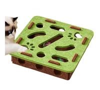 Uitseld Cat Treat Puzzle - Kitten Puzzle Toy | Bell Track Maze Scratching Game for Kitten Puppy Medium Breed Teething Cage