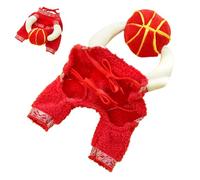 Uitseld Chinese Dog Costume - Lantern Dog Cloth for Chinese New Year,Chinese Style Winter Coat Pet Clothes, New Year Spring Festival Pet Dress Up, Pet Cosplay Costumes, Warm Suit