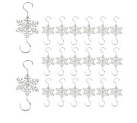 Uitseld Christmas Hooks For Ornaments | Hangers Hooks 10/20 Ornament Hangers S Hook | Metal Rustproof Reusable Ornament Hangers For Christmas Tree Decoration, Decorative Hooks For Christmas Balls