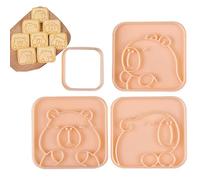 Uitseld Cookie Cutter Stamp - Capybara Design Cookie Cutter Stamp Mold - for Baking, Animals for Baking Pastries, Cookies, Fondants, Cakes