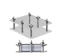 Uitseld Crystal Card Press | Clear Acrylic Pressing Cards Device - Portable Card Flatten Tool, Card Container, Game Card Accessory for Collectible Cards