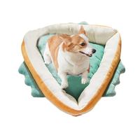 Uitseld Cute Pet Bed, Triangular Dog Sleeping Pads, Small Dog Mat, Funny Cat Cushion, Pet Calming Bed, Washable Pet Crate Mat for Small Pets Cats