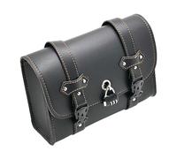 Uitseld Front Fork Bag for Motorcycle | Retro Motorcycle Saddle Bag,Handlebar Tool Bag, Water-Resistant 2 Straps Fork Bag PU Leather for Commuters