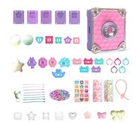 Uitseld Girls Jewelry Making Kit - Rings Pendants Crafting Set with Magic Box | Keychain Making Kit for Girls Kid, Jewelry Making Kits for Parties