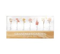 Uitseld Grandma's Garden Light | Acrylic LED Nursery Lamp,Beautiful Bedside Night Light, Lamp Sign Decoration with Wooden Base for Girlfriends, Women