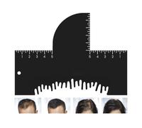 Uitseld Hairline Shaping Tool | Beard Hairline Shaping Guide | Barbershop Hair Styling Card with Scale for Mustache Shaving Outline Women Men Precision Grooming