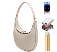 Uitseld Half Moon Bag, Crescent Shoulder Bag for Women, PU Leather 4 in 1 Purse Half Moon Fashion Accessories for Lady Travel