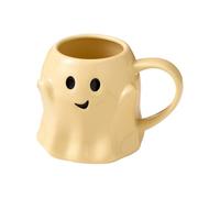Uitseld Halloween Coffee Mug - 440ml Ceramic Ghost Mug,Reusable Tea Cups for Daily Routine Party College Book Club Meetings Holiday Dorm Room Game Night
