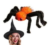 Uitseld Halloween Hair Accessories,Hair Plush Spider Accessories - Halloween Hair Pins, Large Spider Claw Clips, Gothic Outfit Supplies for Halloween Indoor Outdoor