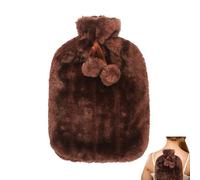 Uitseld Hot Water Bottle Cloth - 2 Liter Soft Faux Plush Cute Hot Water Bottle Cover,Hot Water Bottle Covers Insulated Maintain Constant Temperature for Women Kids (Cover Sleeves Only)