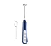 Uitseld Milk Frother Rechargeable - Rechargeable Handheld Electric Whisk Coffee Frother with 2 Whisks | 3-Speed Adjustable Automatic Milk Foam Maker Hand Frother for Coffee, Latte, Cappuccino, Matcha,