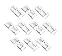 Uitseld Outdoor Light Hangers for String Lights - 10X String Lights Outside Hook Hangers with Adhesive | Outside Hooks with Weatherproof Adhesive Strips for String Lights, Wall Cable