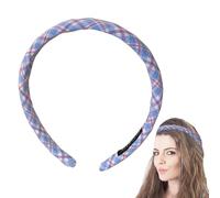 Uitseld Plaid Hair Headbands,Elastic Soft Hair Headband | Thin Skin Care Accessories Face Washing Women Headgear for Running