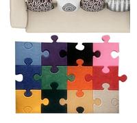 Uitseld Puzzle Floor Mat | Baby Play Mat Squares Felt Floor Tiles 12-Piece,Creative Board Wall Decor for Bedroom Daycare Center Photo Playpen Playground Living Room