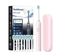 Uitseld Rechargeable Electric Toothbrush | Electric Toothbrushes - Rechargeable 40000 VPM Fast Charge 3 Hours Last 180 Days Smart Timer Toothbrush Travel Case Clean 6 Modes for Adults