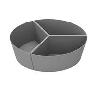 Uitseld Stew Pan Divider Insert | Stew Pan Inserts - Cook Three Dishes At Once Divider Reusable Silicone, Dishwasher Safe Leakproof Divider For Most Round And Oval Slow Cookers