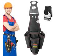 Uitseld Tool Belt,Adjustable Electrician Tool Pouch Belt | Portable Multifunctional Waterproof Compact Organizer for Repair Maintenance Electrical Work Home Garden Professional