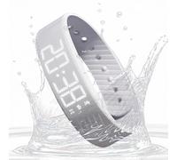 Uitseld Vibrating Alarm Watch, Electric Alarm Clock for Heavy Sleepers, Smartwatch Wristband Clock Adjustable for Kids Women Men Heavy Sleepers Sports Travel School Outdoor Birthday