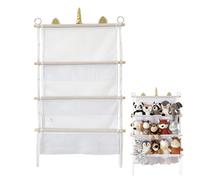 Uitseld Wall Net for Stuffed Animals | Storage Bag Organizer Toy Net - Wall Net Hanger Display Holder, 3 Layer Plush Toys Storage, Storage Organizer for Playroom Nursery Kids Room