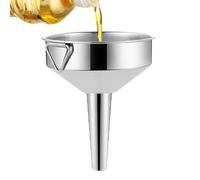 Uitseld Wine Funnel Strainer - Transferring Oil Funnel Stainless Steel Aerating Funnel,Kitchen Filter or Cup, 1 Piece Large Mouth Funnel for Dry Ingredients, Powder, Liquid, Oil, Juice, Milk