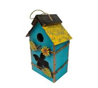 Uitseld Wooden Bird Houses for Outside | Cute Hangable Wooden Birdhouses for Outdoor - Elegant Bird Cage, Decorative Multifunctional Protective Garden Decor for Outdoor Sanctuary